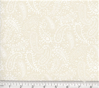 Perfect Paisley- White on Natural